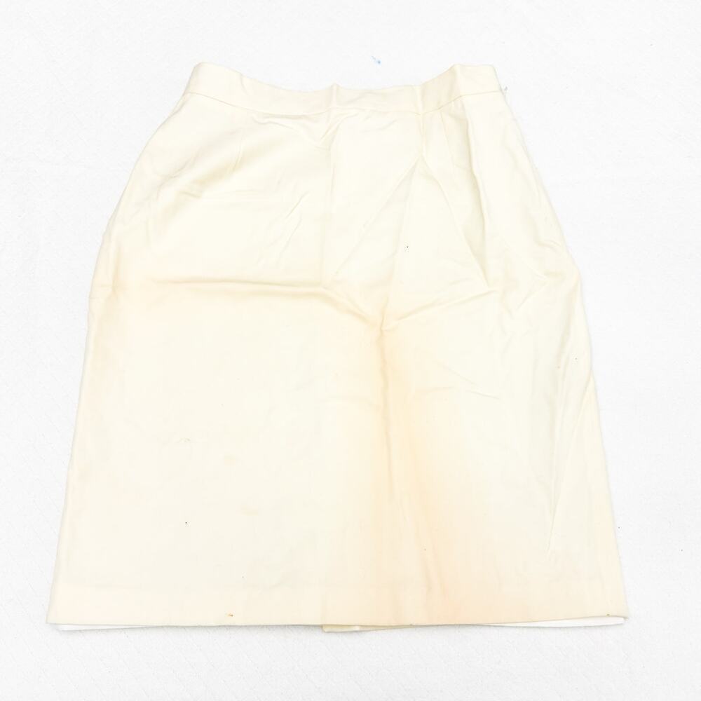 Le Painty Paris Cream Pencil Classic Skirt Size 46 US 8